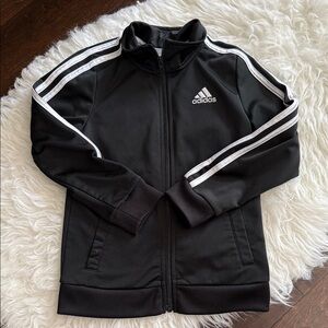 Adidas Black Jacket with White Accents